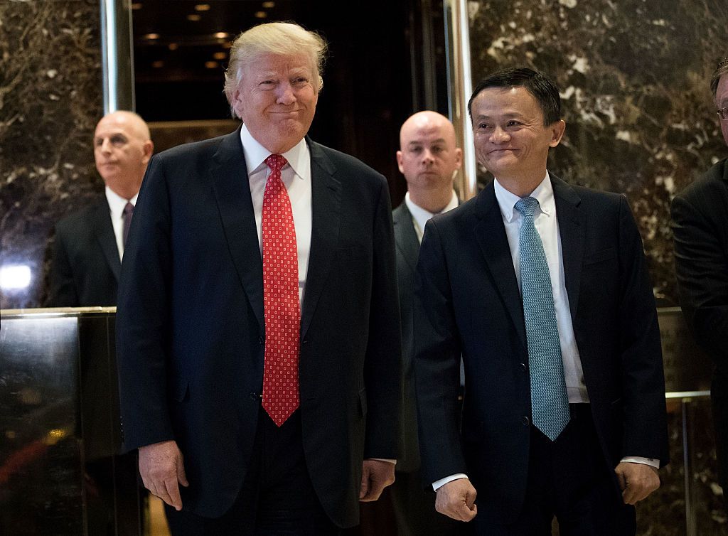 Jack Ma and Donald Trump.