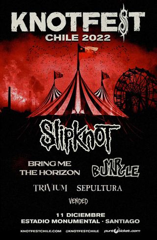 Slipknot Chile Knotfest Poster