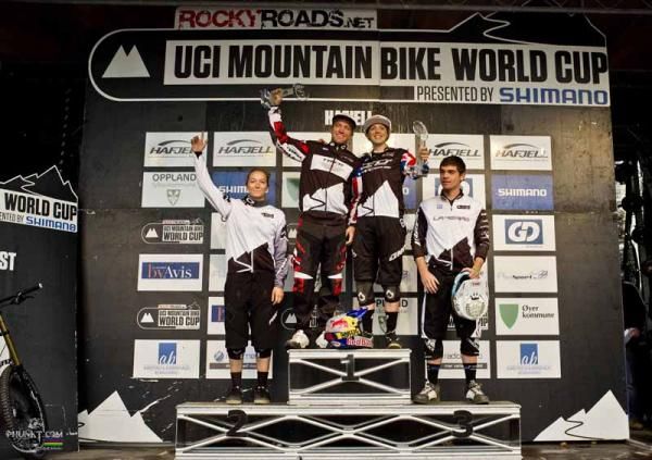 ALL Overall winners: Tahnee Seagrave, Aaron Gwin, Rachel Atheron, Loic Bruni