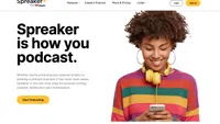 Spreaker home page