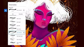 An image showing some of the best Illustrator brushes in use in Adobe Illustrator