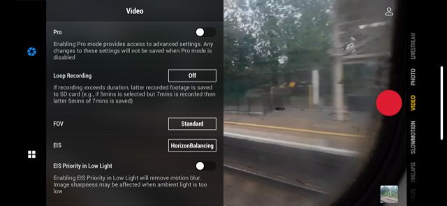 DJI Osmo Action 4 Mimo app grabs
