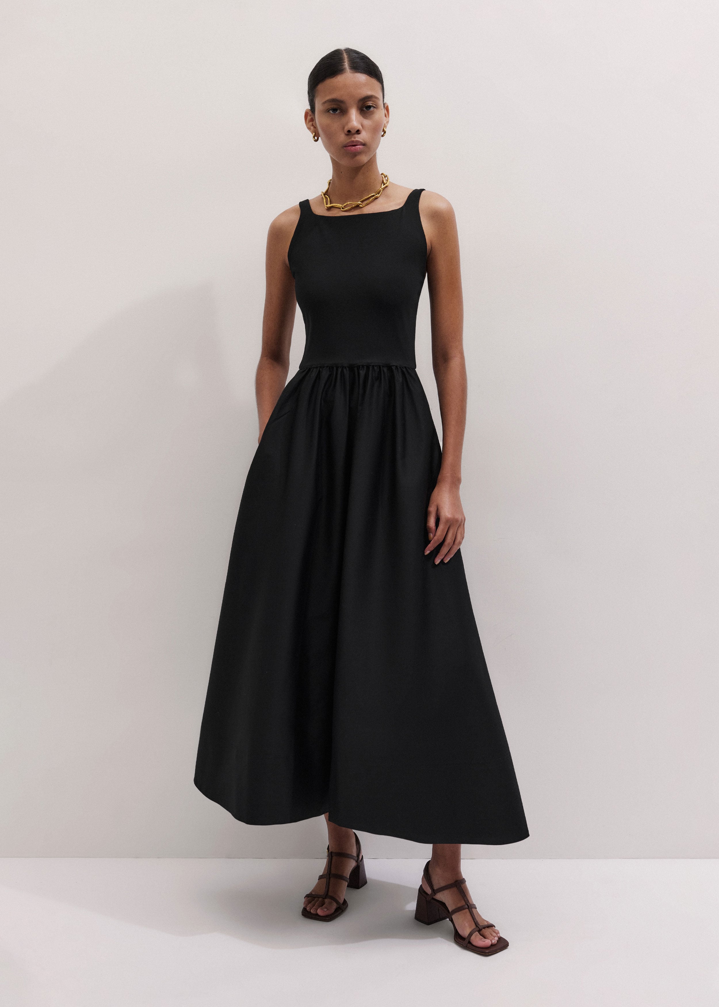 Fit + Flare Maxi Dress
