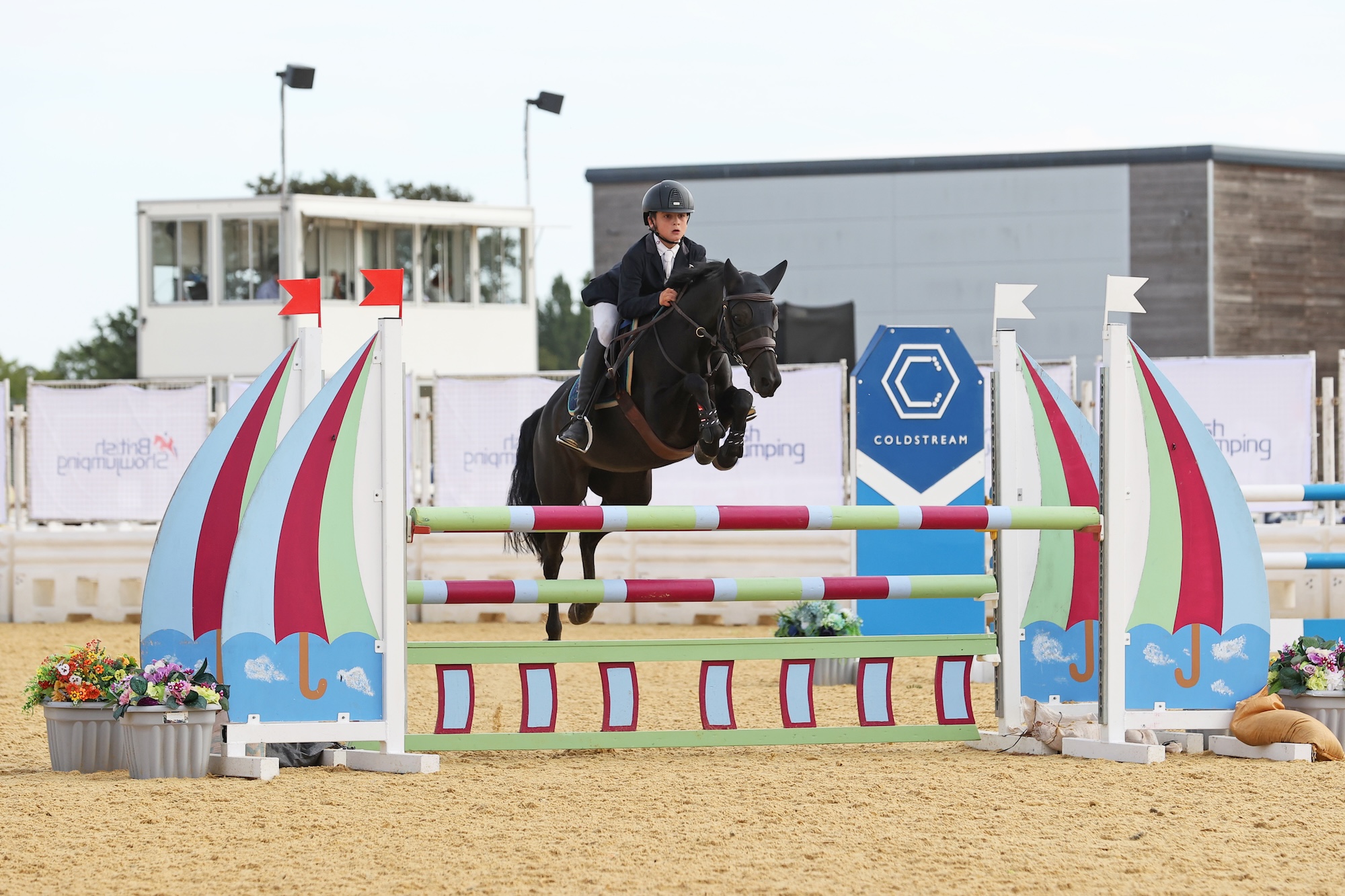 Conor Barnes and Creevagh Pringles clear an oxer