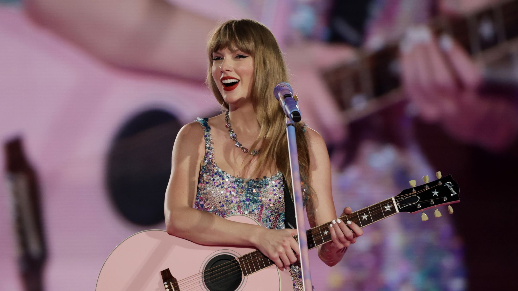 Taylor Swift performs during the Eras tour