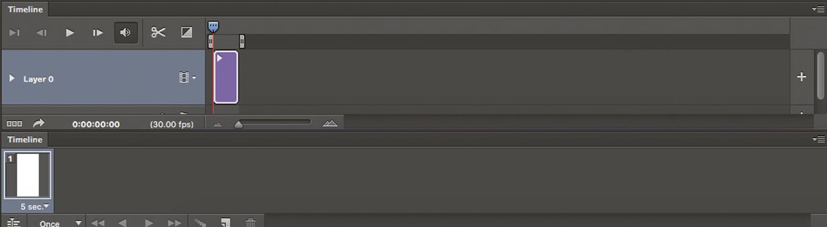 There are two styles of&nbsp;animation panels available in Photoshop: timeline and frames.