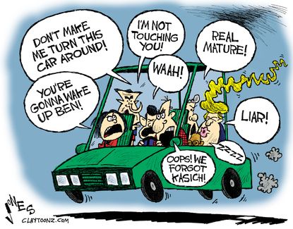 Political cartoon U.S. 2016 Republican Party debate