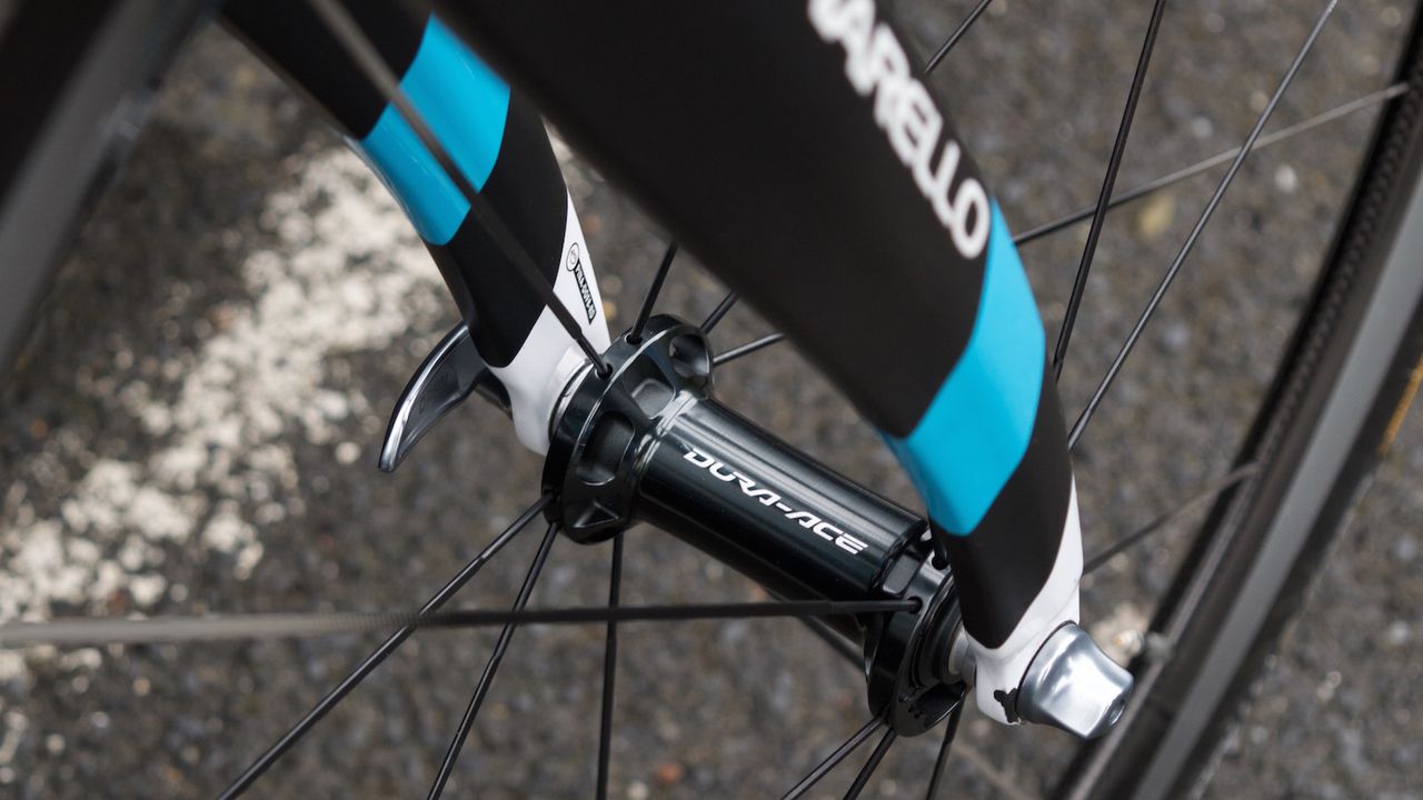 Dura-Ace hubs on the C50 wheels