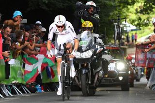 Tom Dumoulin (Sunweb) wins the time trial at the Tour de France