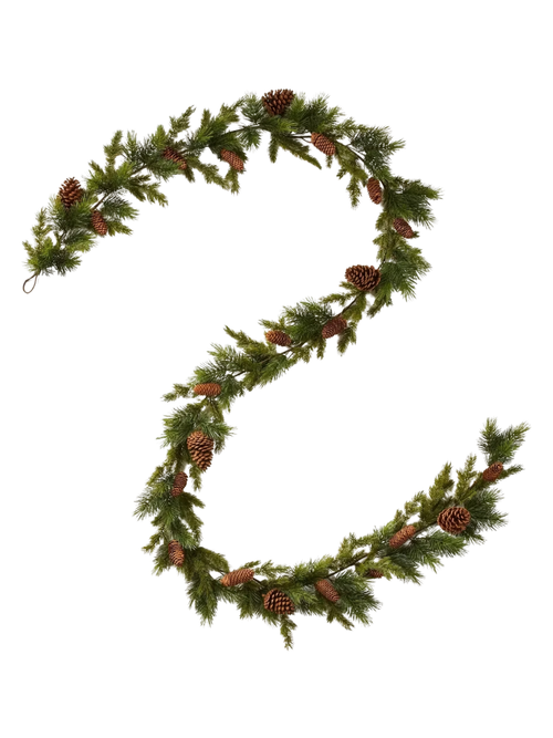 12' Pinecone Garland