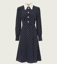 LK Bennett Mathilde Polka Dot Silk Tea Dress - LK Bennett, £350