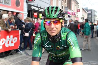 Bryan Coquard was another rider at Fleche Wallonne for recon purposes