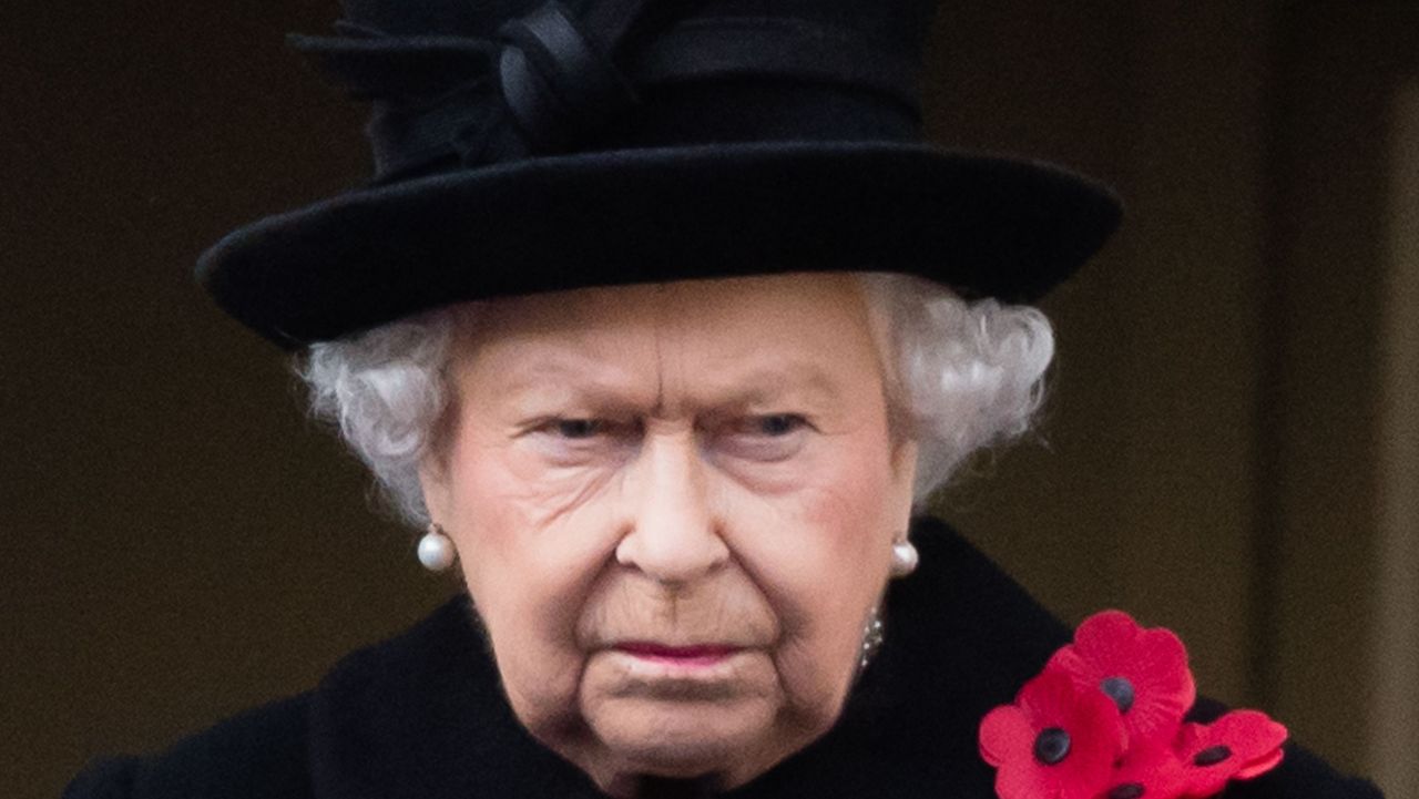 Wreaths Are Laid At The Cenotaph On Remembrance Sunday