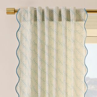 RHODE Batik Scallop Edge Curtain (Set of 2)