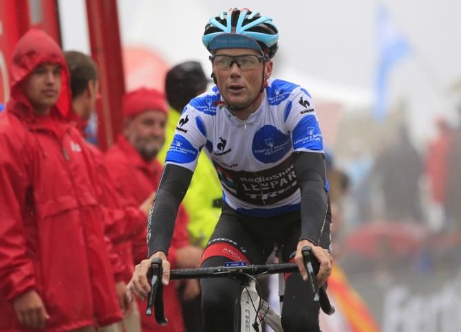 Chris Horner (RadioShack Leopard) finished 3rd on stage 14 and is the only rider still within one minute of GC leader Vincenzo Nibali
