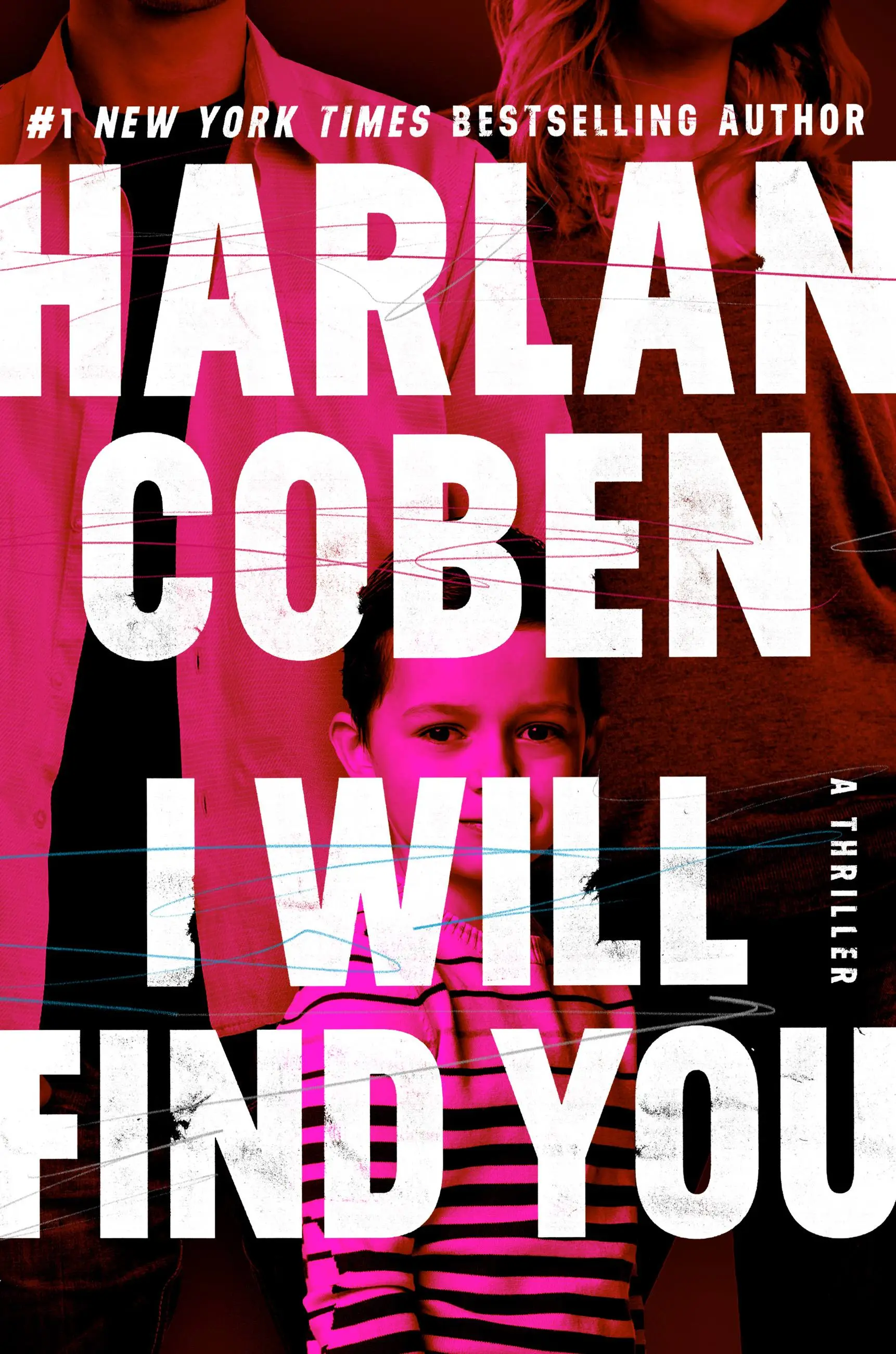 the cover of the book i will find you featuring a little boy standing in front of a man and a woman