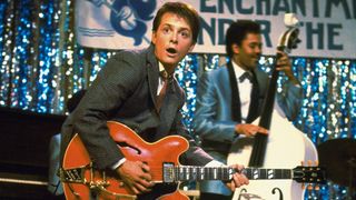 Michael J. Fox in the film Back to the Future, 1985