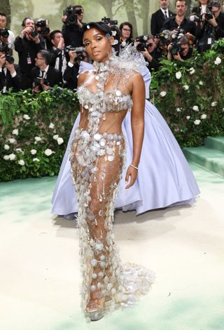 Janelle Monáe's Vera Wang gown was made from recycled bottle tops