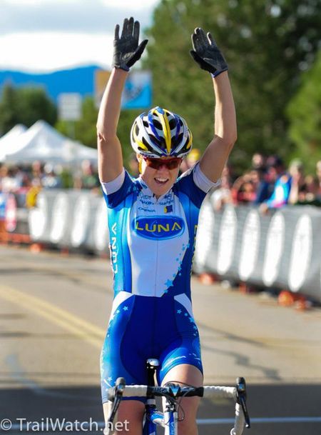 Georgia Gould (Luna Pro Team) takes the win by a large margin.