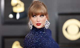 Taylor Swift on the Grammy red carpet
