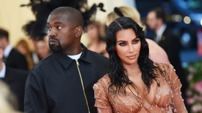 Kim Kardashian West and Kanye West attend The 2019 Met Gala Celebrating Camp