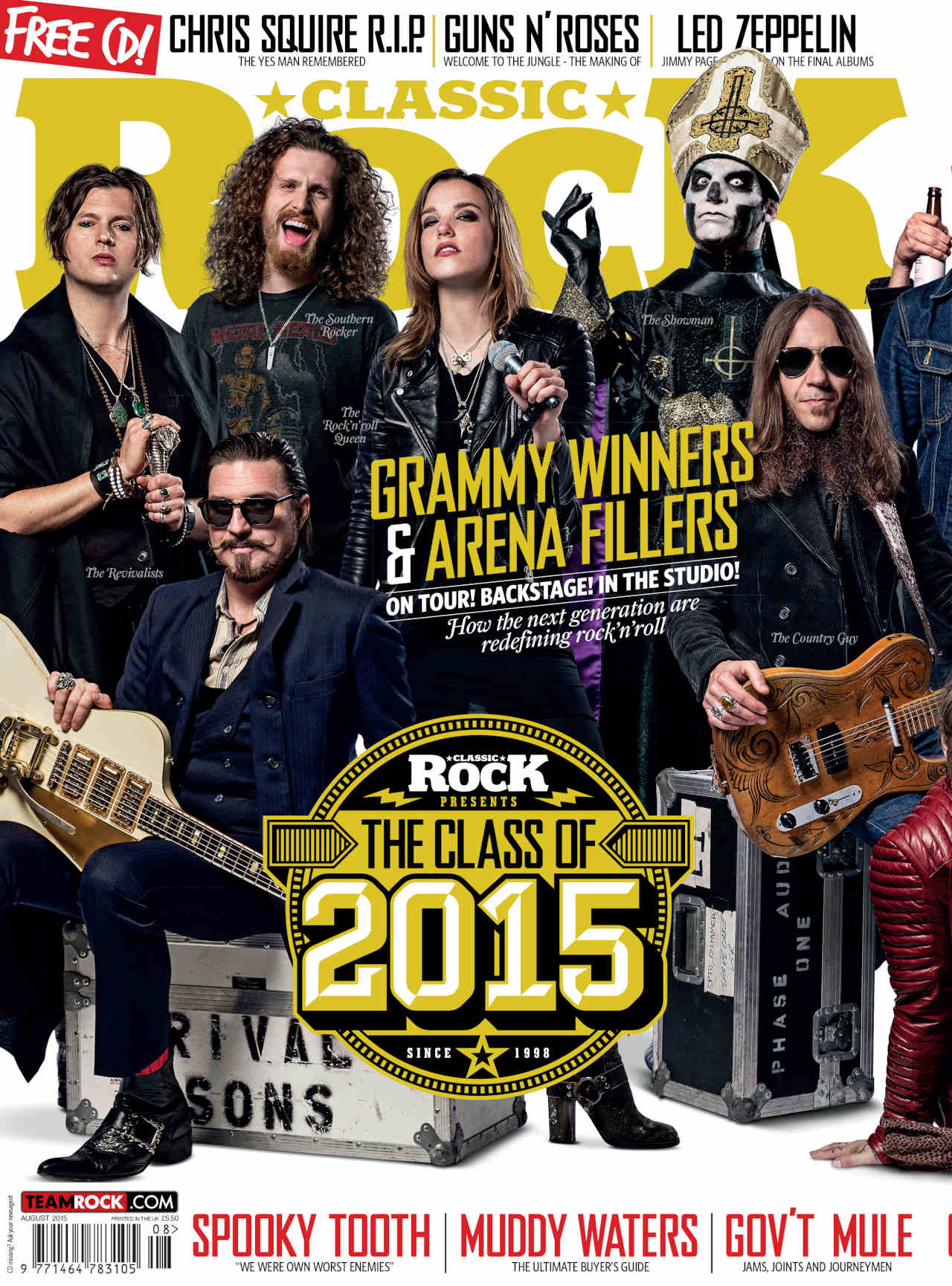 The cover of Classic Rock magazine issue 213