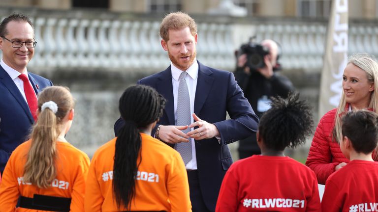 The Duke Of Sussex Hosts The Rugby League World Cup 2021 Draws