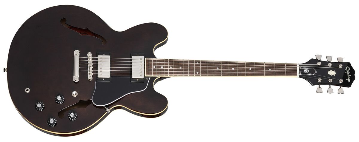 The Epiphone Jim James ES-335 is the My Morning Jacket frontman's first collaboration with the brand, and offers a more affordable version of his Gibson semi-hollow