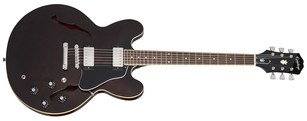 The Epiphone Jim James ES-335 is the My Morning Jacket frontman's first collaboration with the brand, and offers a more affordable version of his Gibson semi-hollow