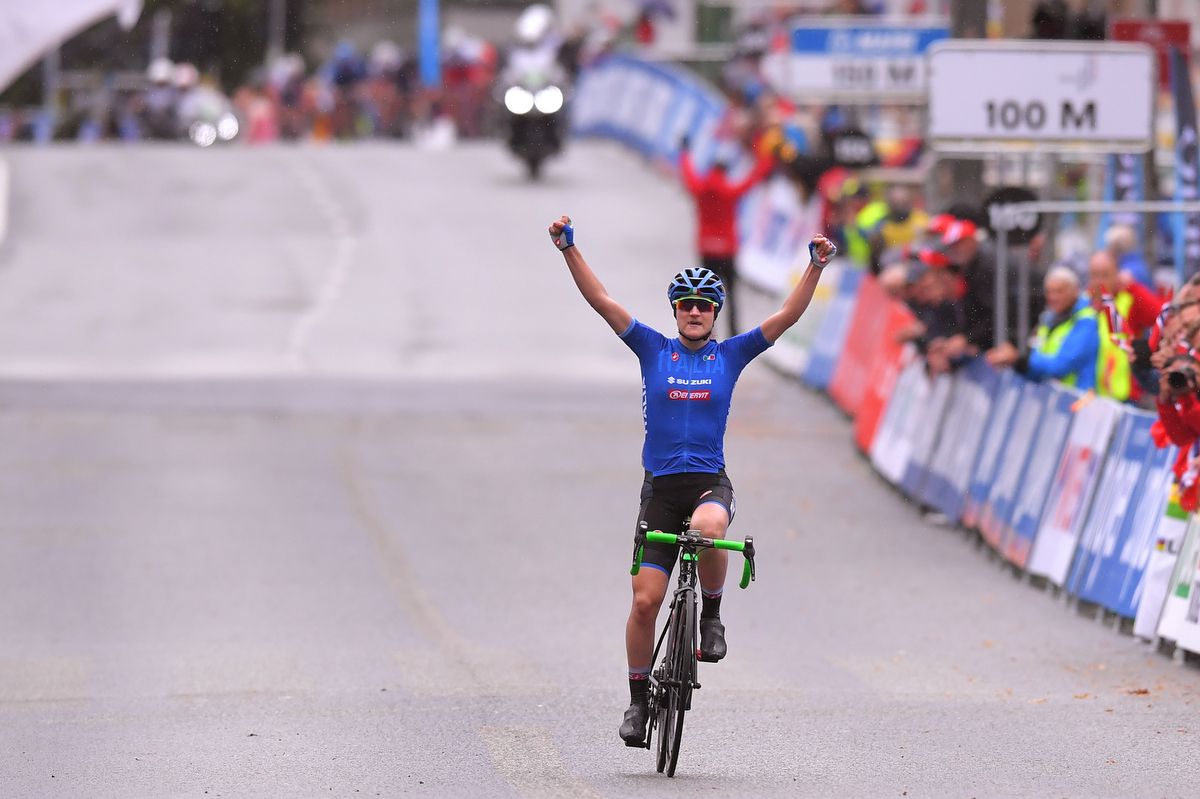 Elena Pirrone does the junior women's double in Bergen