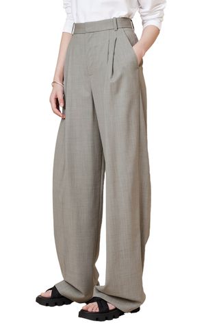 Siena Wide-Leg Italian Wool Pant