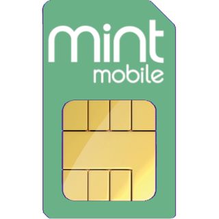 Mint Mobile logo on SIM card