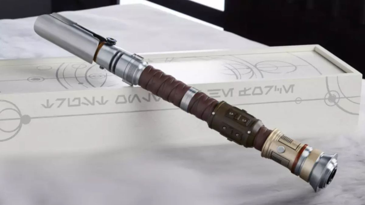 This amazing limited edition Star Wars Jedi Survivor lightsaber just