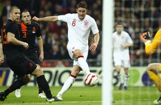 Gary Cahill pulled a goal back for England during the 3-2 loss at Wembley.