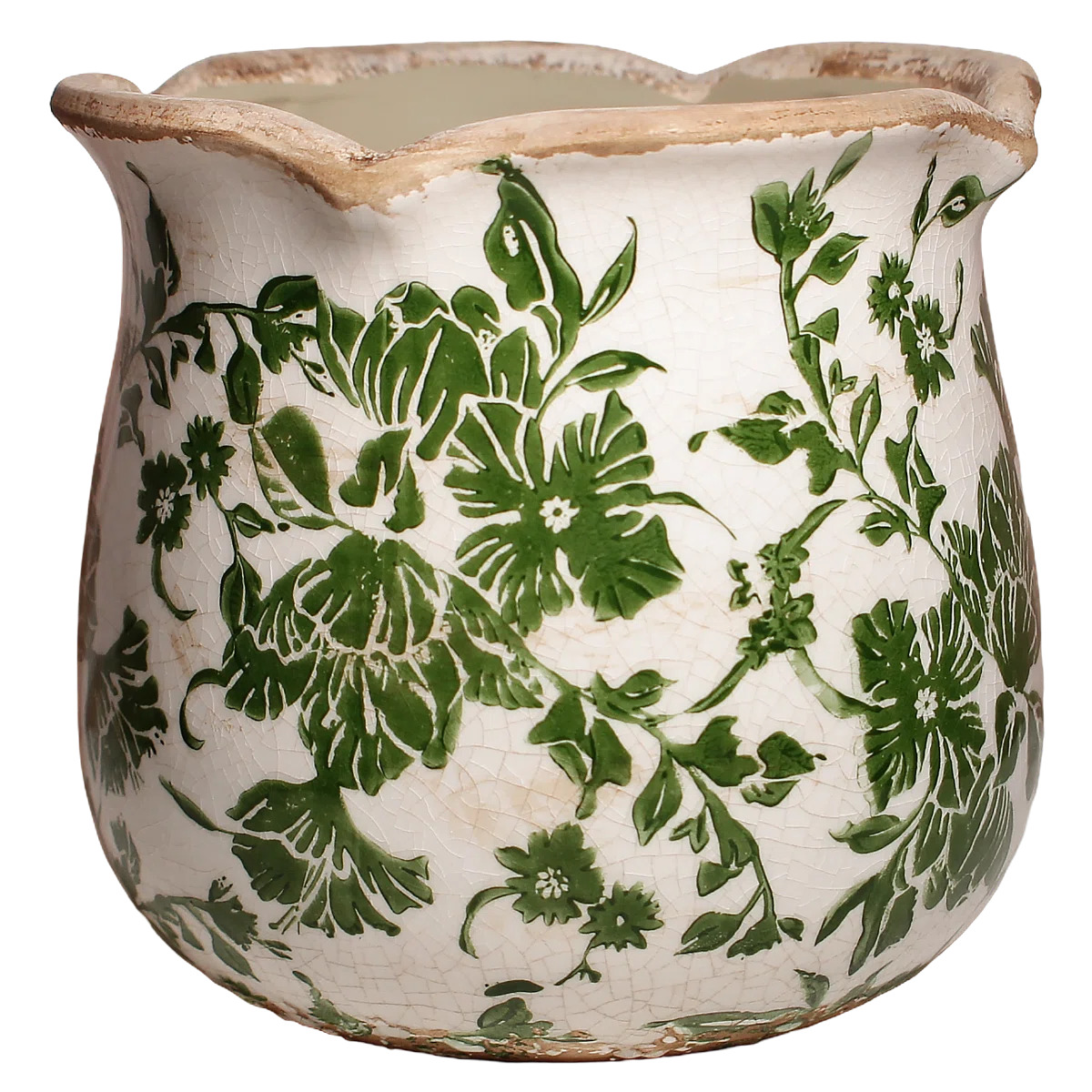 Wayfair vintage style floral pot