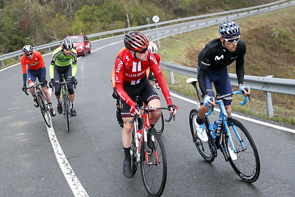 The breakaway during stage 4 at Pais Vasco