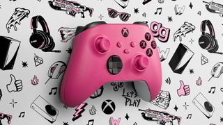 Xbox Series X controller in Deep Pink colorway