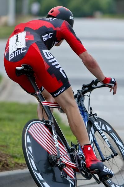 Taylor Phinney (BMC) rounds one of the last turns.