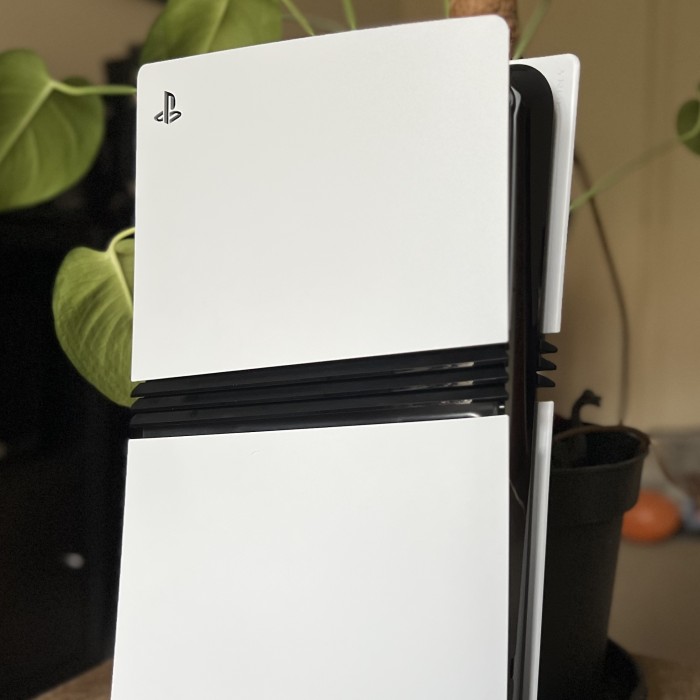 Side view of PS5 Pro console