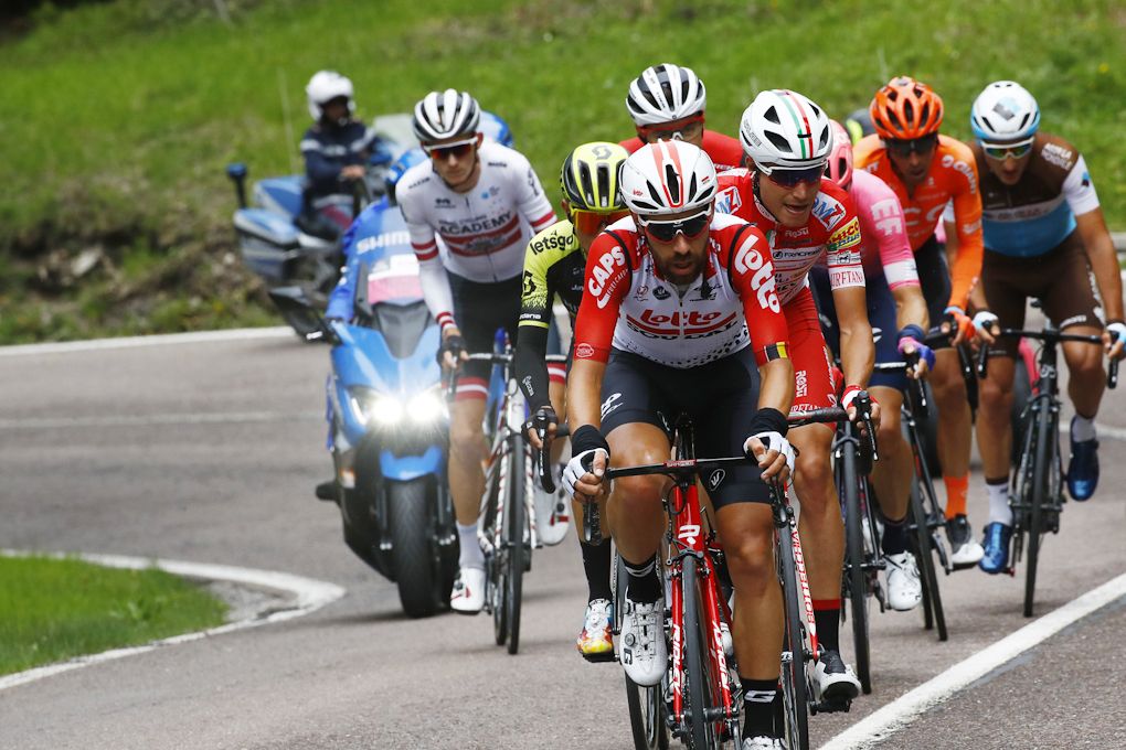 Thomas De Gendt in the break during stage 17 at the Giro