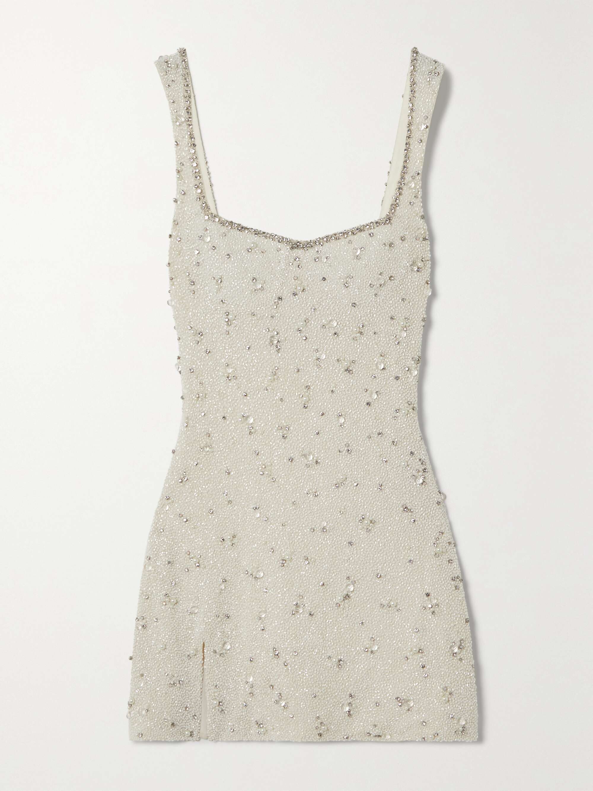 CLIO PEPPIATT, Embellished Stretch-Tulle Mini Dress