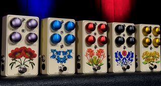 Red Witch Apothecary Series Pedals: these beautifully crafted stompboxes have colour-coded aluminium dials, floral designs and some unique analogue circuits.