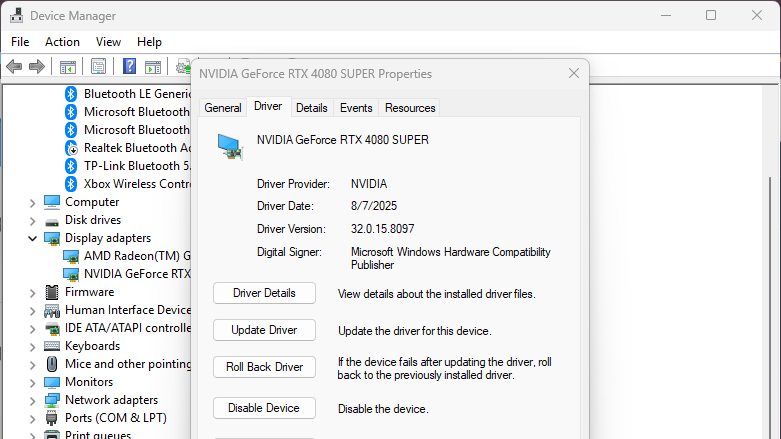 Screenshots showing how to update Nvidia and AMD drivers