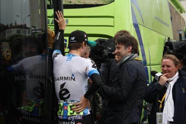 Dave Zabriskie was in good spirits at the start
