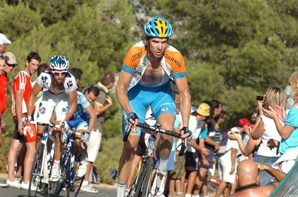 David Millar (Garmin-Slipstream) climbs on the ninth stage of the Vuelta a Espana