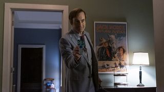 Bob Odenkirk holding a makeshift key in Better Call Saul