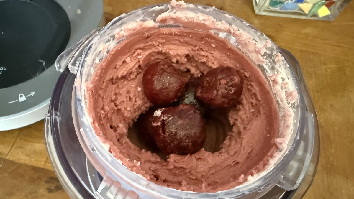 Ninja Creami and cherry vanilla frozen yogurt