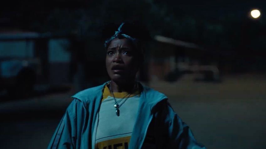 Keke Palmer&#039;s Emerald Haywood looks shocked and scared in Jordan Peele&#039;s latest horror movie Nope