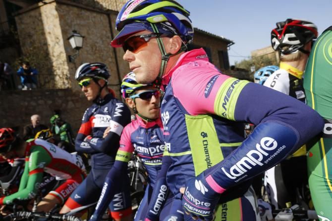Chris Horner (Lampre-Merida) awaits the start of the Trofeo Dei&agrave;