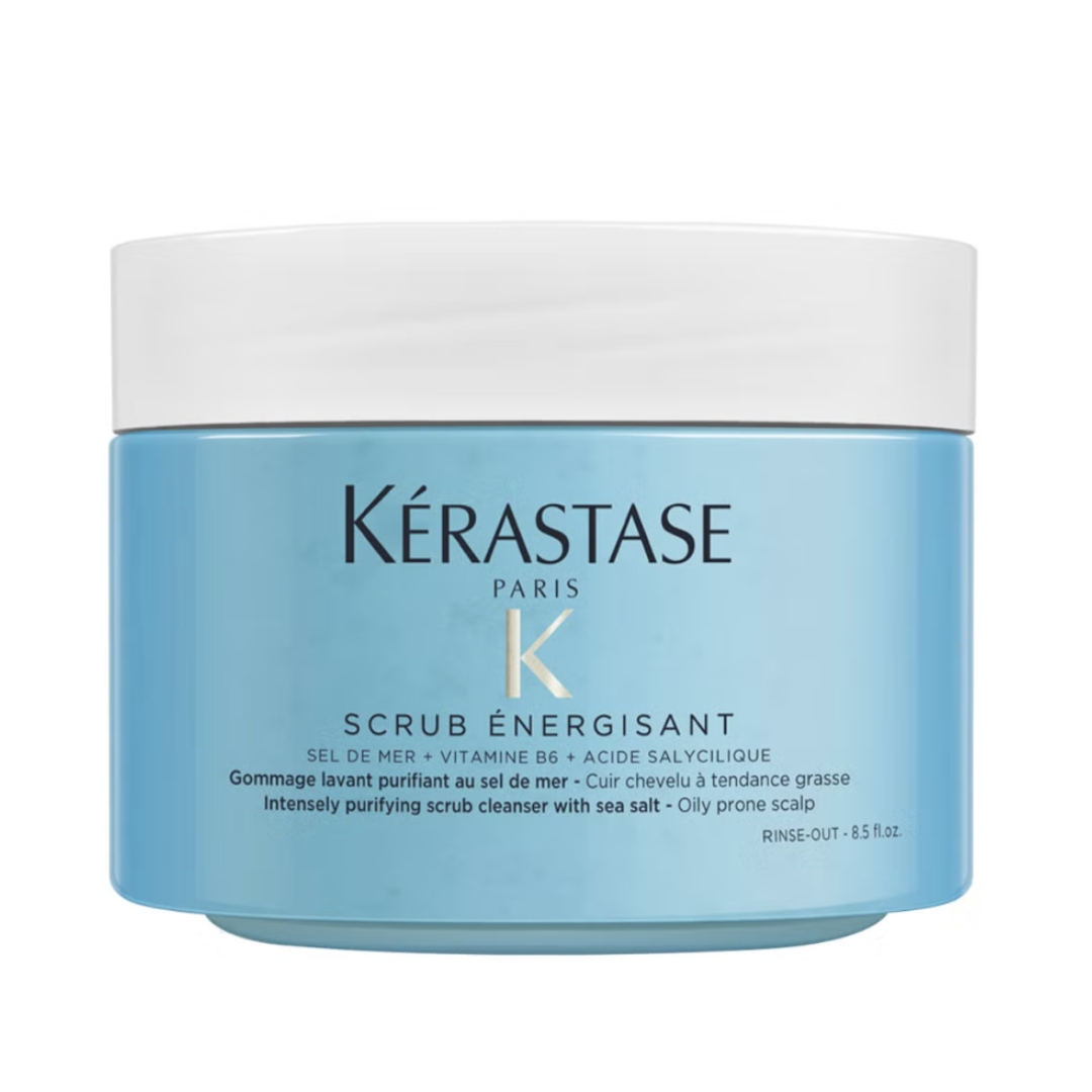 A product shot of the K&amp;eacute;rastase Fusio-Scrub Scrub Energisant Energising Scrub, on a white background